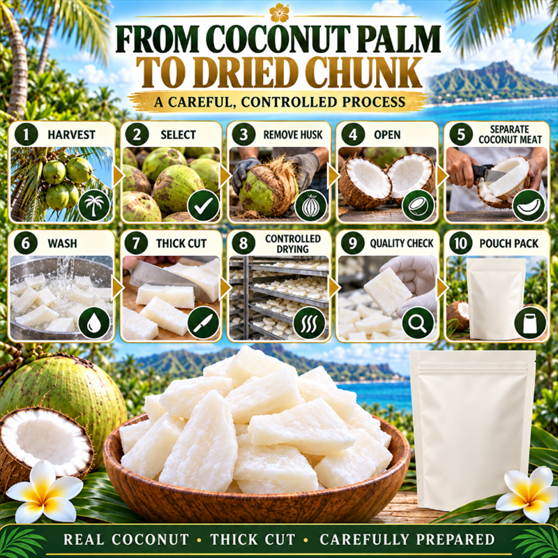 Premium Coconut Wedges – Sweet, Chewy & Ready to Eat-Tobi