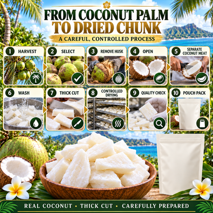 Premium Coconut Wedges – Sweet, Chewy & Ready to Eat-Tobi