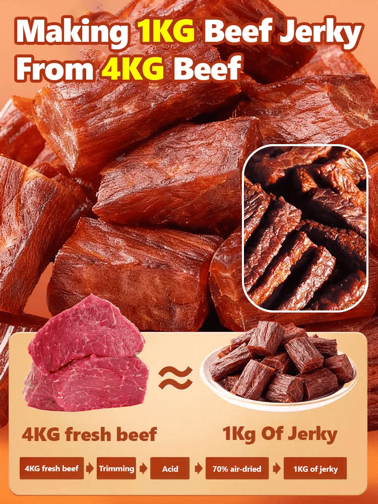 Add high-protein pure beef jerky.-Joan