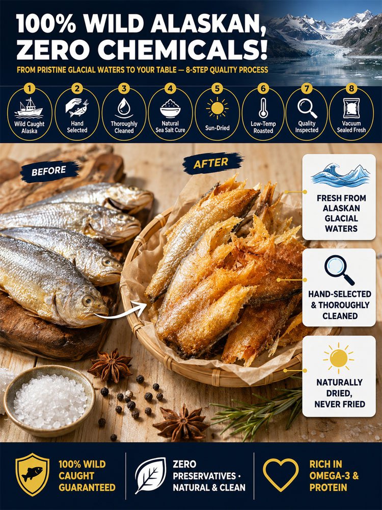 High-protein ready-to-eat deep-sea fish crisps-Joan