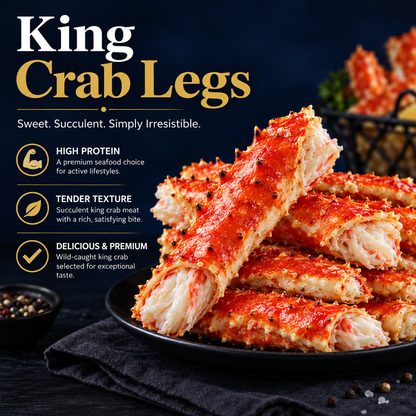 🦀Ocean's Finest — 🦀Alaskan Red King Crab Legs: 🦀Pure Luxury in Every Bite-Family