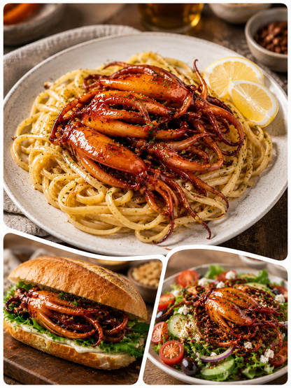 🦑BBQ Roasted Whole Squid Snack – Ready to Eat, Individually Wrapped-Joan