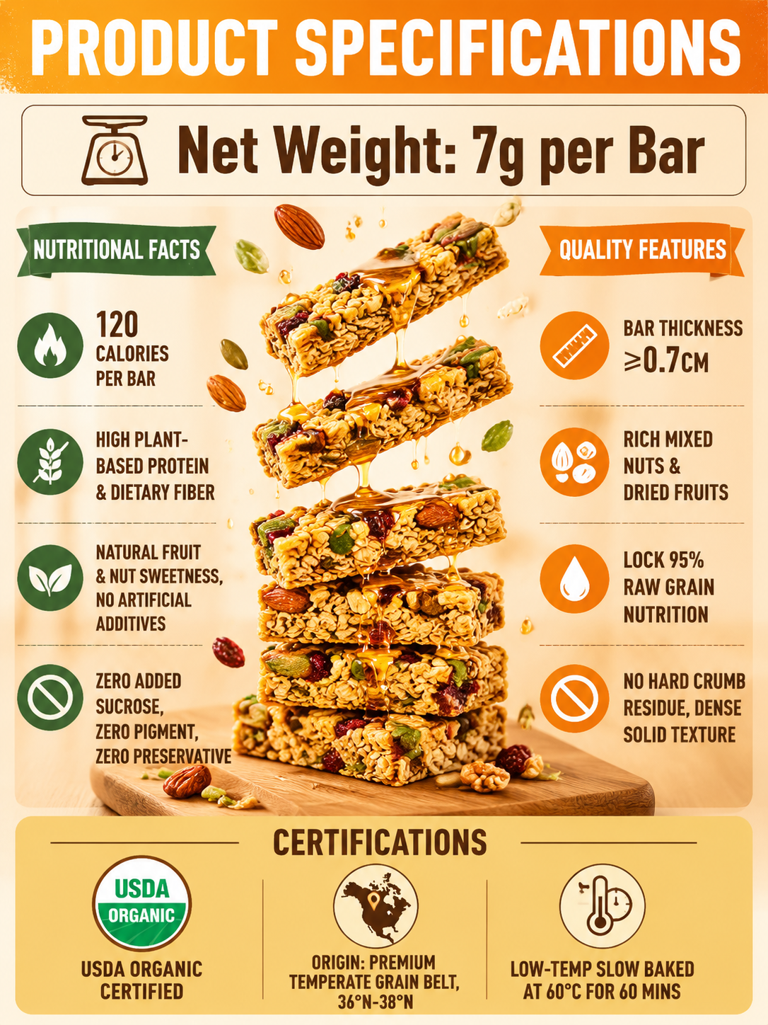 🥚Oat Protein Granola Bars Low Calorie Snack-Joan