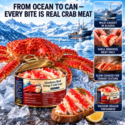🦀Ocean's Finest — 🦀Alaskan Red King Crab Legs: 🦀Pure Luxury in Every Bite-Family