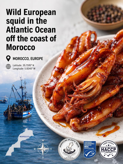 🦑BBQ Roasted Whole Squid Snack – Ready to Eat, Individually Wrapped-Joan