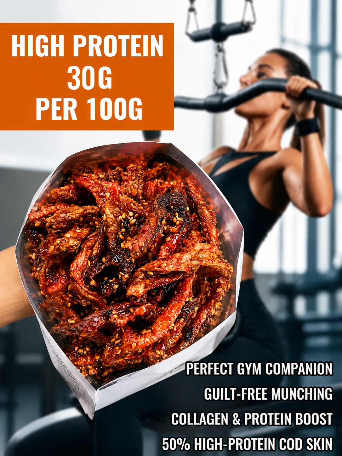 🌶️Premium Crispy Spicy Cod Skin Snack | Crunchy Seafood Chips-Joan