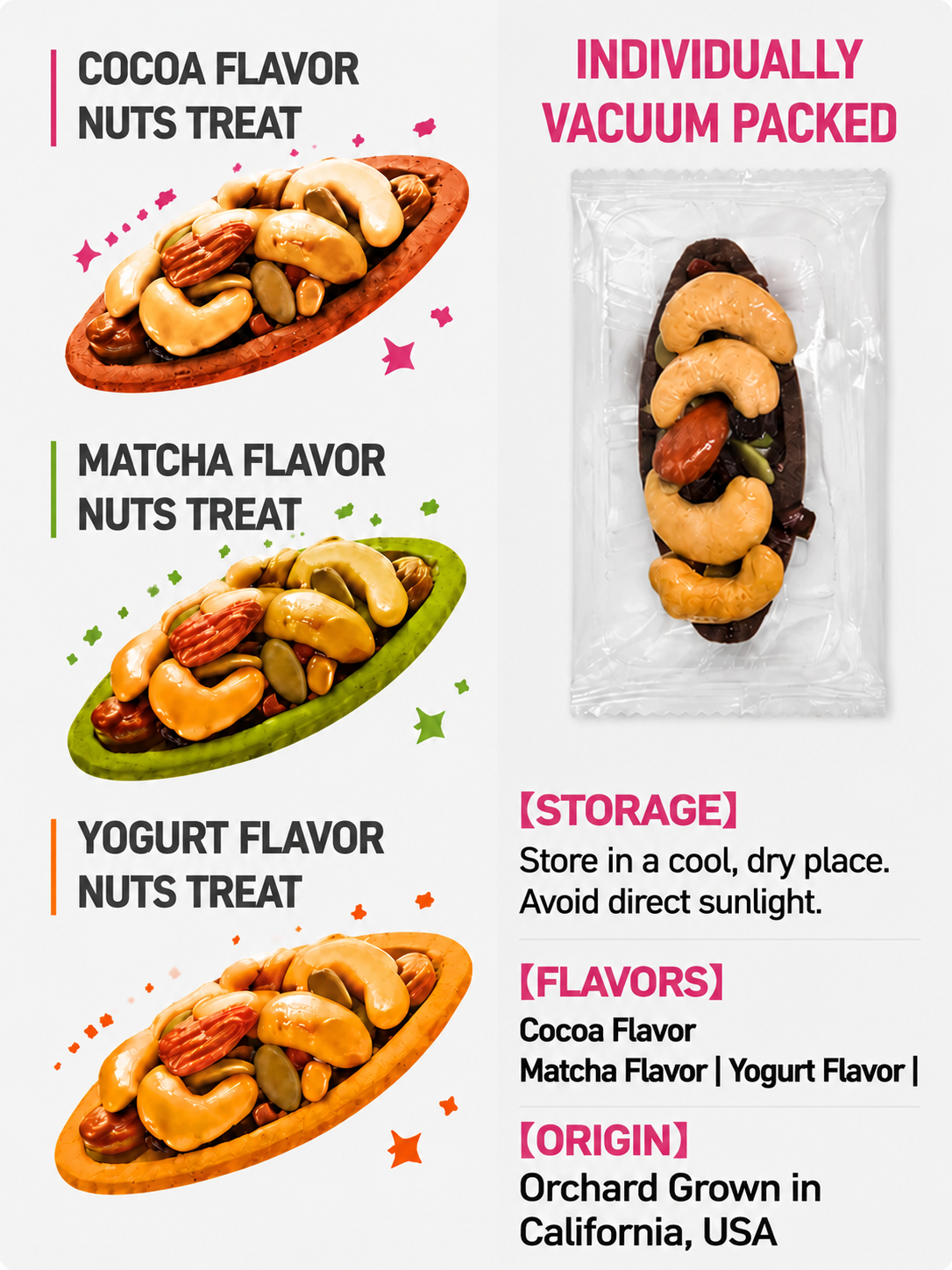 🍪Premium Crispy Almond Cashew Cookies – Roasted Nut Snack with Cocoa, Matcha & Original Flavors-Joan