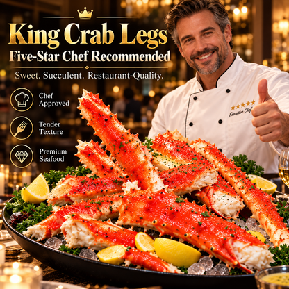 🦀Ocean's Finest — 🦀Alaskan Red King Crab Legs: 🦀Pure Luxury in Every Bite-Family