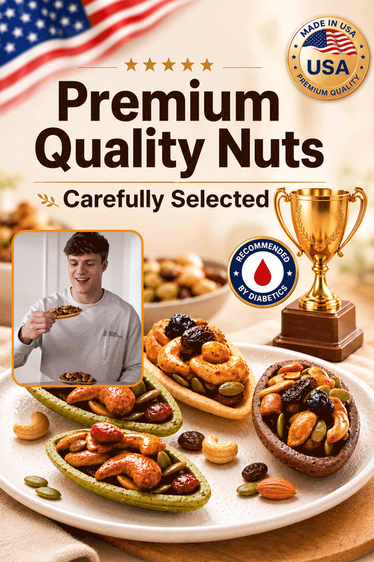 🍪Premium Crispy Almond Cashew Cookies – Roasted Nut Snack with Cocoa, Matcha & Original Flavors-Joan
