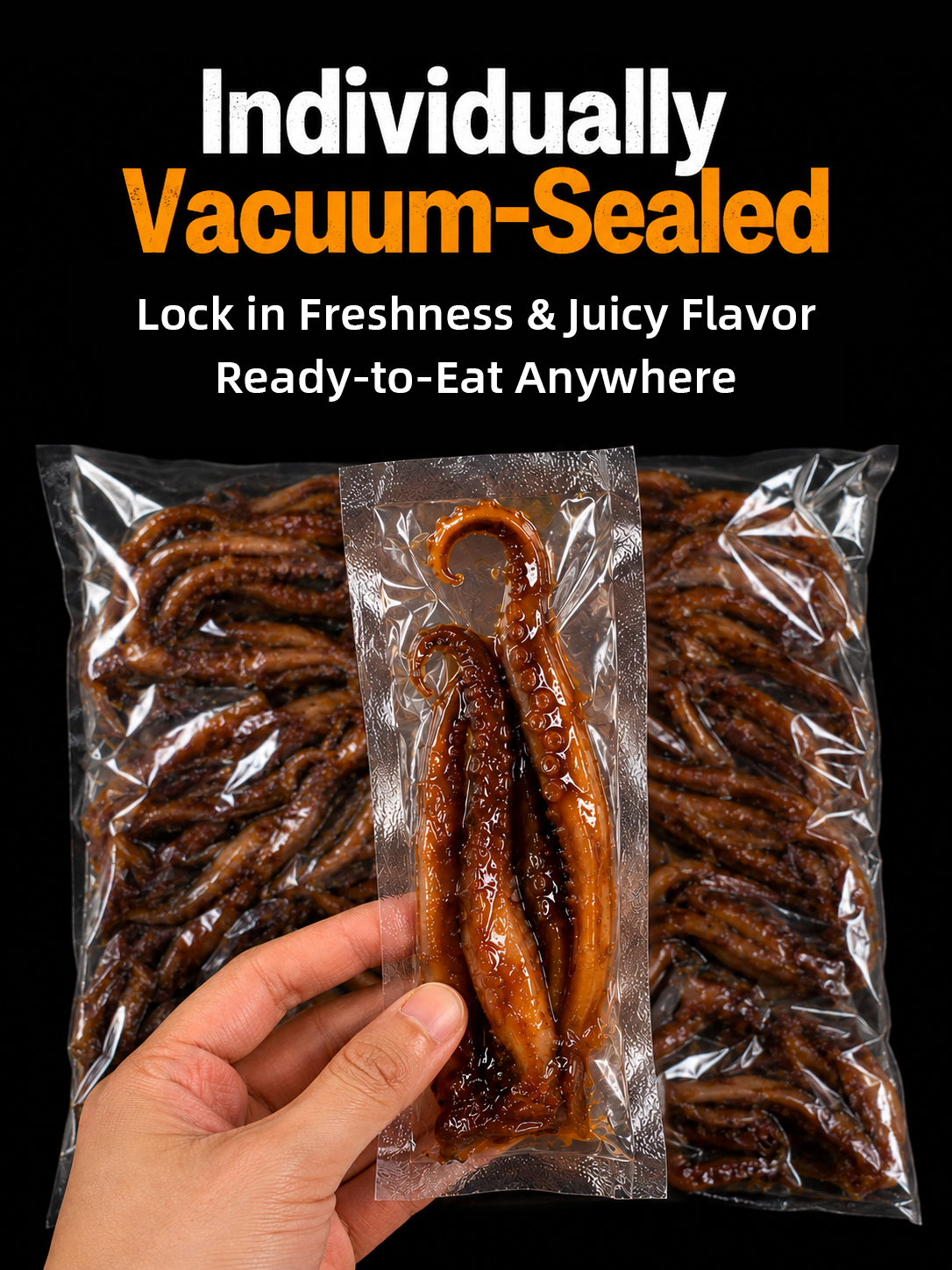 🦑BBQ Roasted Whole Squid Snack – Ready to Eat, Individually Wrapped-Joan