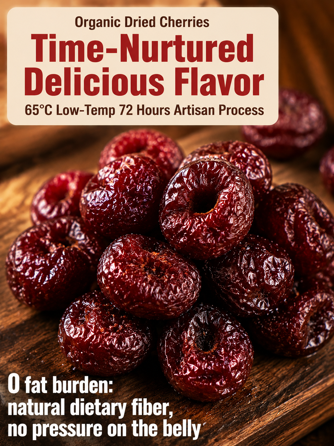 🍒Dried Sour Cherry Snacks, Natural Pitted Fruit Treats-Joan