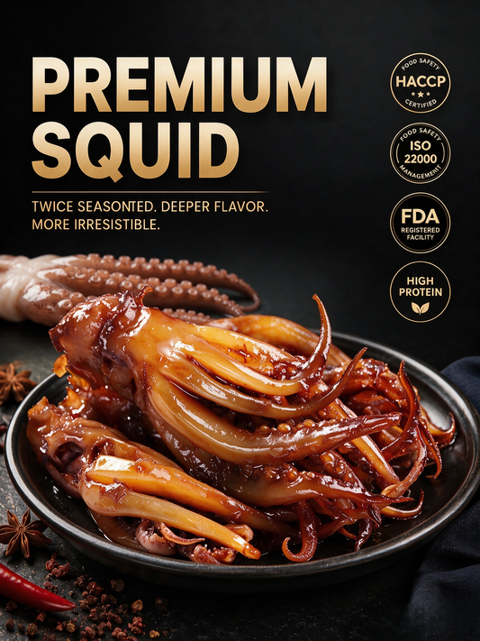 🦑BBQ Roasted Whole Squid Snack – Ready to Eat, Individually Wrapped-Joan