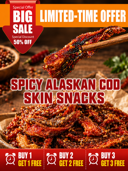 🌶️Premium Crispy Spicy Cod Skin Snack | Crunchy Seafood Chips-Joan