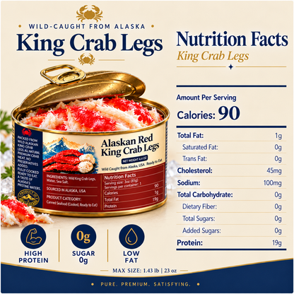 🦀Ocean's Finest — 🦀Alaskan Red King Crab Legs: 🦀Pure Luxury in Every Bite-Family