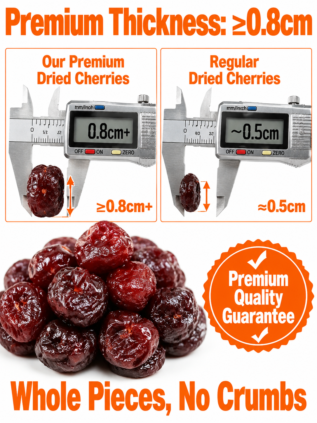 🍒Dried Sour Cherry Snacks, Natural Pitted Fruit Treats-Joan