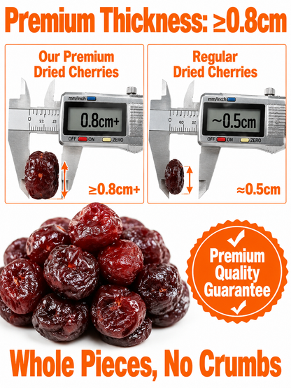 🍒Dried Sour Cherry Snacks, Natural Pitted Fruit Treats-Joan