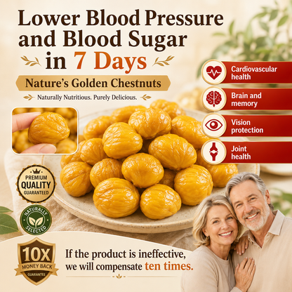 🌰 Nature’s Golden Chestnuts 💛 Heart‑Friendly Snack｜Packed With Daily Good Nutrition-Rex