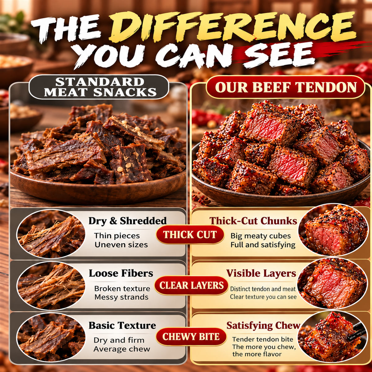 🥩100% Premium Slow-Smoked Angus Sirloin Bites I High Protein . Real Beef-Joan