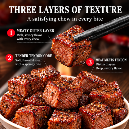 🥩100% Premium Slow-Smoked Angus Sirloin Bites I High Protein . Real Beef-Joan