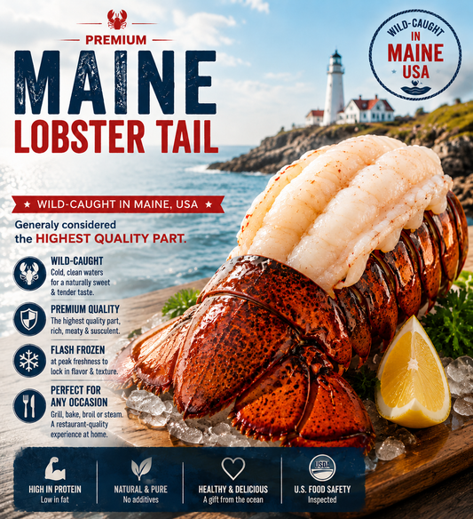 Fresh lobster tail meat with shell-Joan