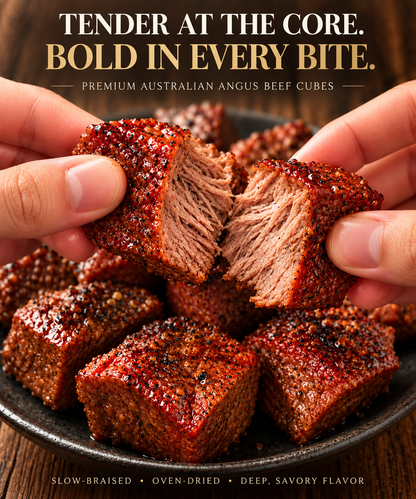 🥩100% Premium Slow-Smoked Angus Sirloin Bites I High Protein . Real Beef-Joan