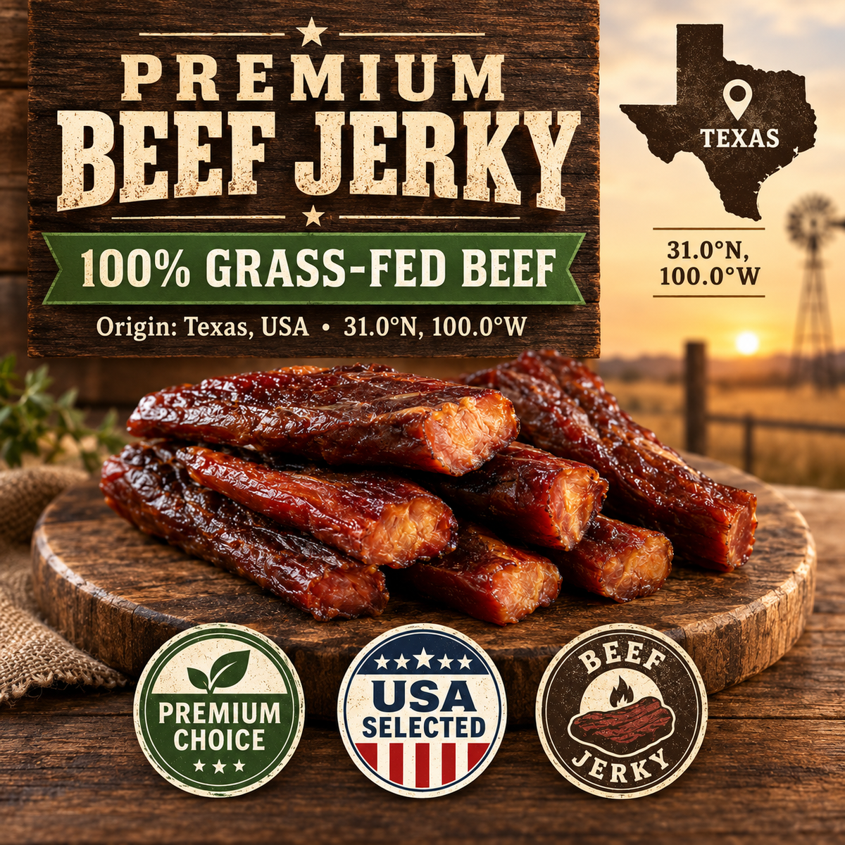 Satisfy Your Snack Cravings, Zero Sugar! 100% Pure Australian Angus Beef—Indulge Without the Guilt-Finn