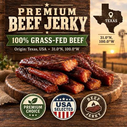 Satisfy Your Snack Cravings, Zero Sugar! 100% Pure Australian Angus Beef—Indulge Without the Guilt-Finn